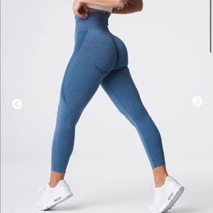 NVGTN Contour Seamless leggings in Slate Blue